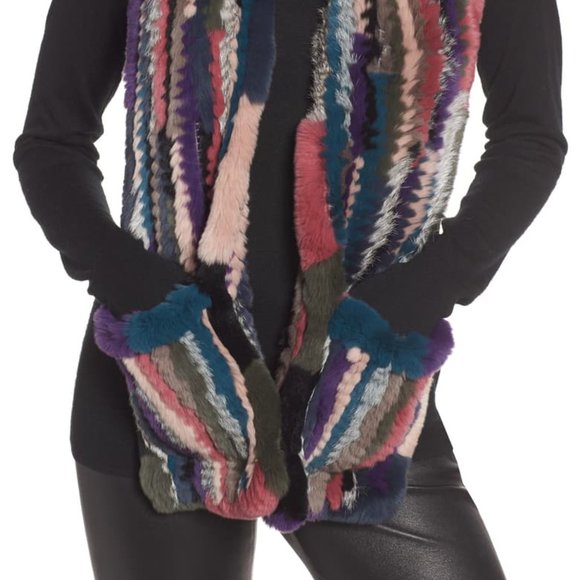 JOCELYN – Random Pocket Genuine Rabbit Fur… - Picture 1 of 3